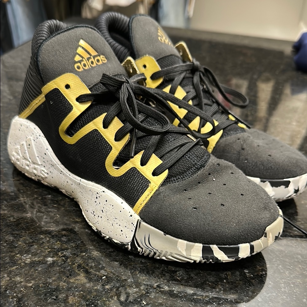 Adidas Black and Yellow Sneakers